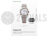 Rolex datejust 36 mop diamond