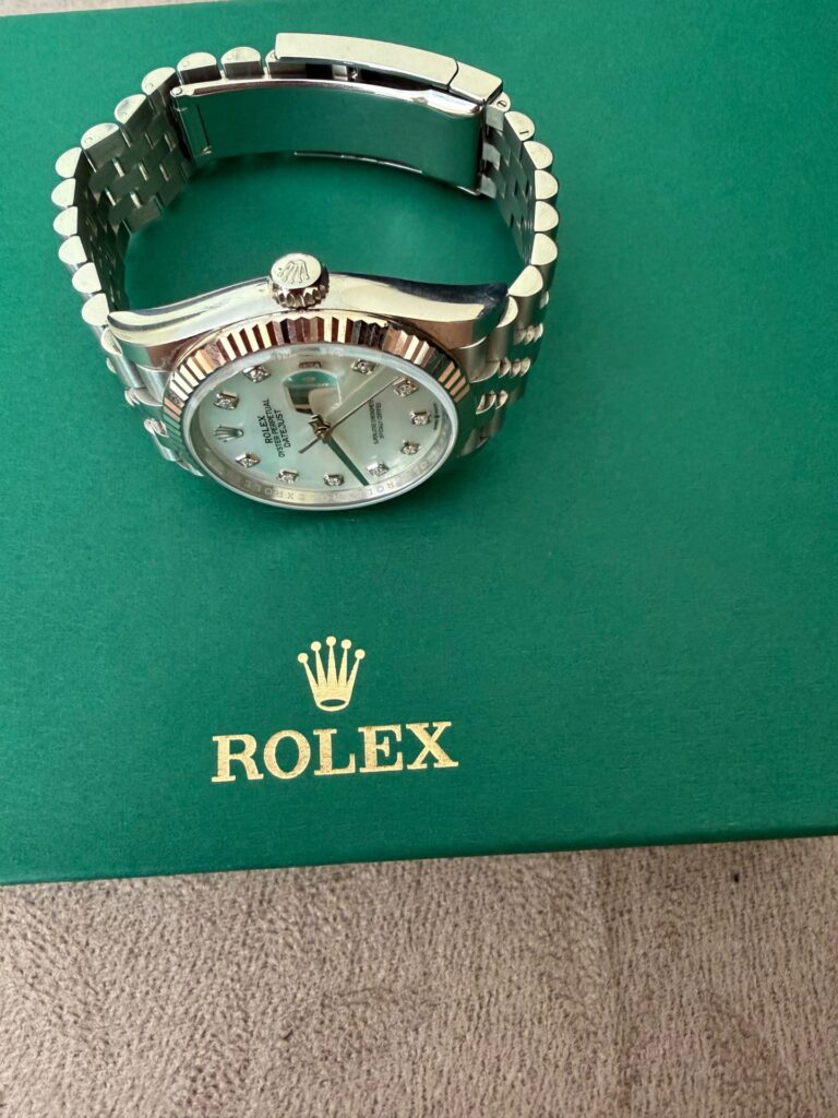 Rolex Datejust 36 mm ref:126234 Beyaz Sedef Pırlanta Kadran Full Set (2026) Lüks Saat İlanı - Görsel 3