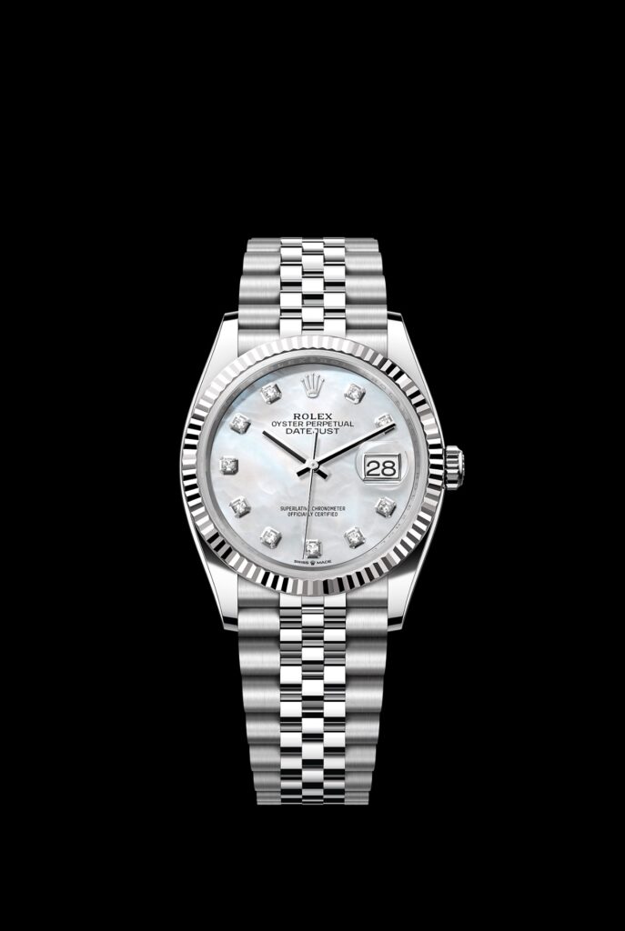 Rolex Datejust 36 mm ref:126234 Beyaz Sedef Pırlanta Kadran Full Set