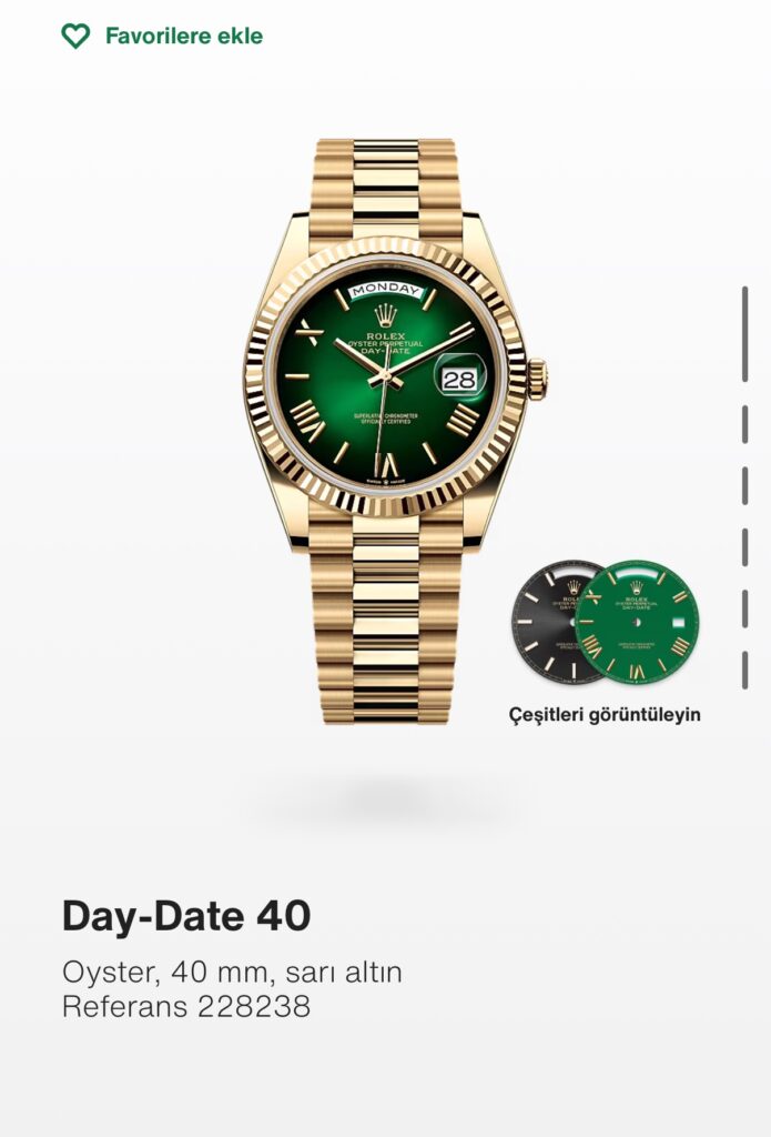 Rolex Day Date Ombre Green 228238 (2026) Lüks Saat İlanı - Görsel 3