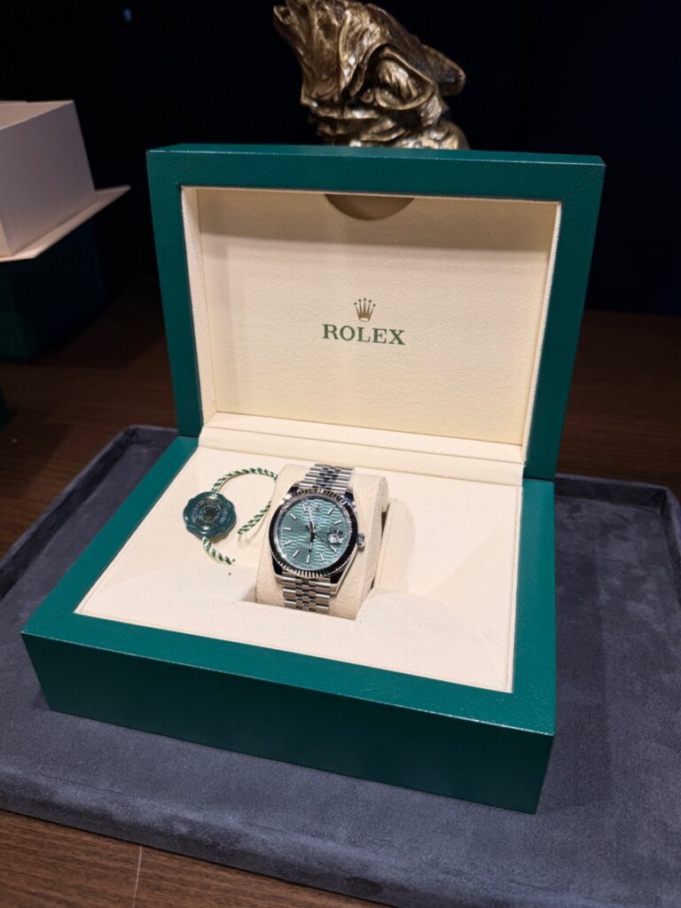 Rolex Datejust 41 mm Motif Green Dial Ref. 126334 (2022) Lüks Saat İlanı - Görsel 3