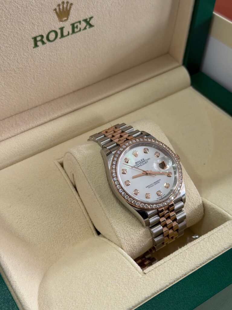 Rolex datejust white diamond 126281rbr (2024) Lüks Saat İlanı - Görsel 4