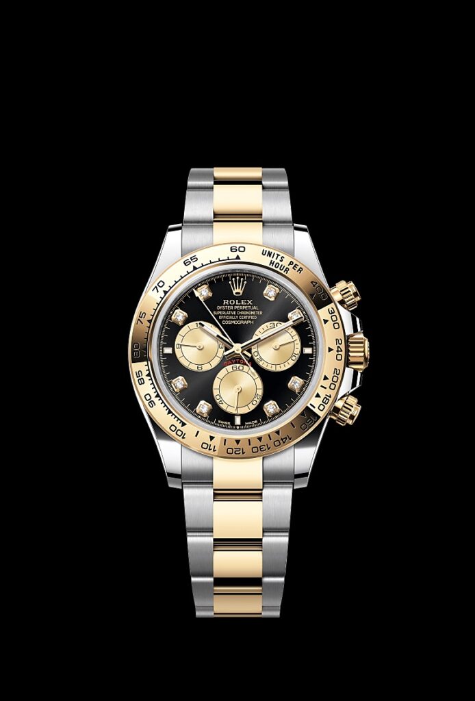 Rolex Daytona black steel&gold diamond 126503 Lüks Saat İlanı