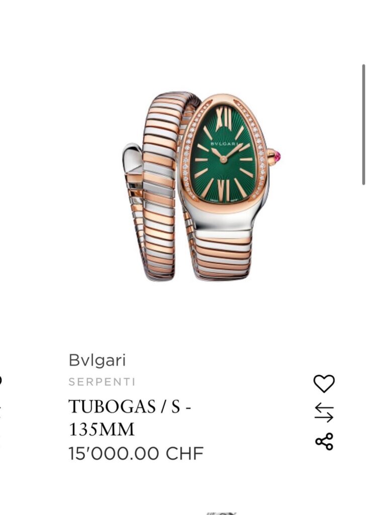 Bvlgari serpenti tubogas/s 102790 (2025) Lüks Saat İlanı - Görsel 3